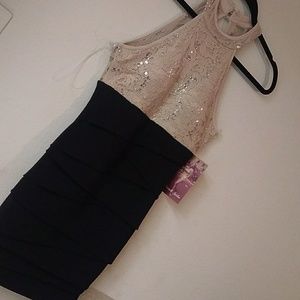 Blingy beigh bodycon
